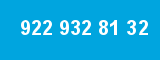922 932 81 32 922 932 81 32